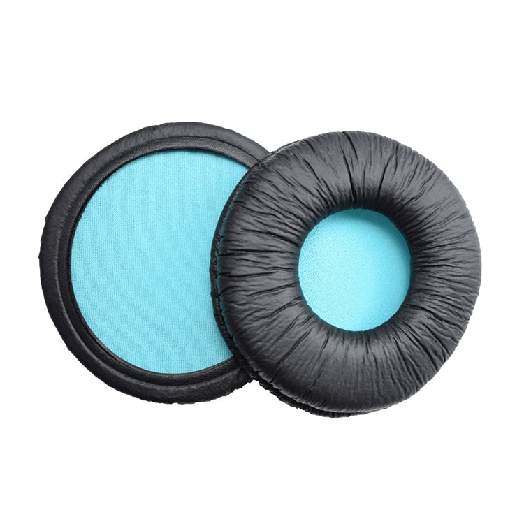 2 PCS For SONY MDR-V55 Earphone Cushion Leather Cover Earmuffs Replacement Earpads (Blue) - Earmuff & Pad by PMC TechLife | Online Shopping South Africa | PMC TechLife | Buy Now Pay Later Mobicred