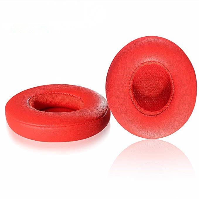 1 Pair Soft Sponge Earmuff Headphone Jacket for Beats Solo 2.0, Wired Version(Red) - Earmuff & Pad by PMC TechLife | Online Shopping South Africa | PMC TechLife