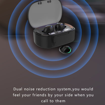 MD06 Mini In-ear TWS Wireless Touch Digital Display Bluetooth Earphone (Black) - TWS Earphone by PMC Jewellery | Online Shopping South Africa | PMC Jewellery