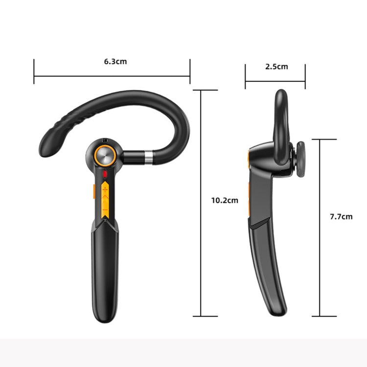 ME-100 TWS Business Rotating Universal True Stereo 5.0 Version Hanging Ear In-Ear Bluetooth Headset(Black+green) - Bluetooth Earphone by PMC TechLife | Online Shopping South Africa | PMC TechLife