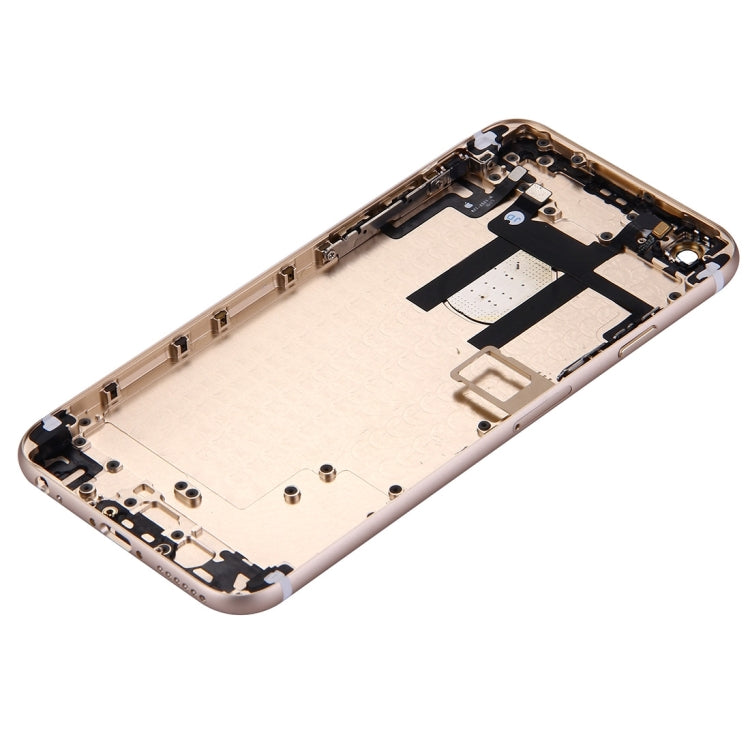 Full Housing Back Cover with Power Button & Volume Button Flex Cable for iPhone 6(Gold) - free shipping - PMC TechLife - Order now!
