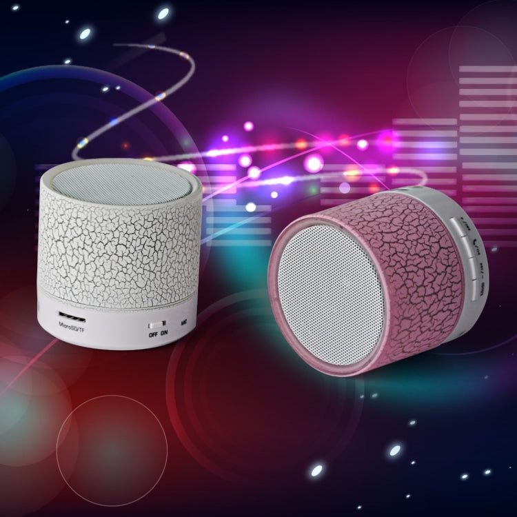 A9 Mini Portable Glare Crack Bluetooth Stereo Speaker with LED Light, Built-in MIC, Support Hands-free Calls & TF Card(Blue) - free shipping - PMC TechLife - Order now!