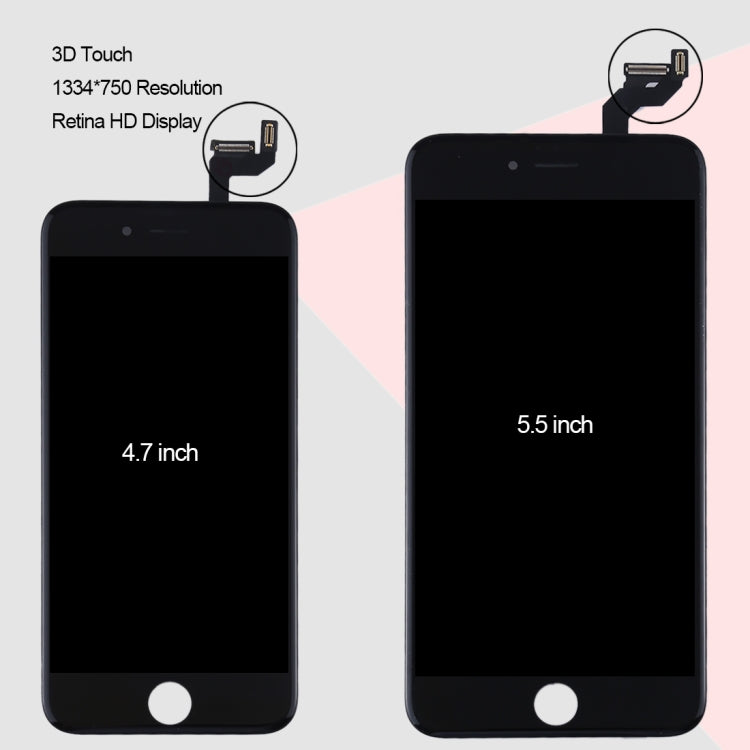 Original LCD Screen for iPhone 6S Plus with Digitizer Full Assembly (Black) - free shipping - PMC TechLife - Order now!