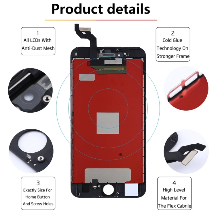 Original LCD Screen for iPhone 6S Plus with Digitizer Full Assembly (White) - free shipping - PMC TechLife - Order now!