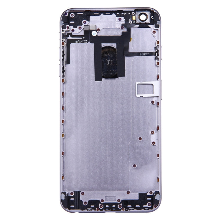 Full Housing Back Cover with Power Button & Volume Button Flex Cable for iPhone 6 Plus(Grey) - iPhone 6/6 Plus Parts by PMC TechLife | Online Shopping South Africa | PMC TechLife