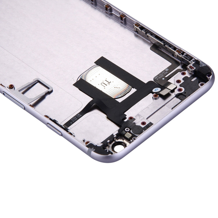 Full Housing Back Cover with Power Button & Volume Button Flex Cable for iPhone 6 Plus(Grey) - iPhone 6/6 Plus Parts by PMC TechLife | Online Shopping South Africa | PMC TechLife