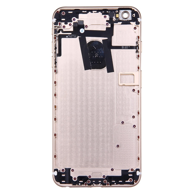 Full Housing Back Cover with Power Button & Volume Button Flex Cable for iPhone 6 Plus(Gold) - iPhone 6/6 Plus Parts by PMC TechLife | Online Shopping South Africa | PMC TechLife