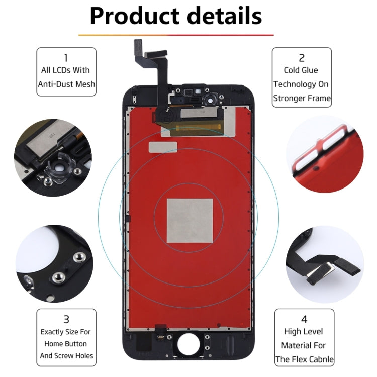 Original LCD Screen for iPhone 6S with Digitizer Full Assembly (Black) - free shipping - PMC TechLife - Order now!