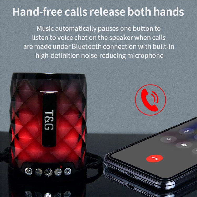 T&G TG155 Bluetooth 4.2 Mini Portable Wireless Bluetooth Speaker with Colorful Lights(Black) - Mini Speaker by T&G | Online Shopping South Africa | PMC TechLife | Buy Now Pay Later Mobicred