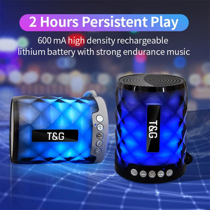T&G TG155 Bluetooth 4.2 Mini Portable Wireless Bluetooth Speaker with Colorful Lights(Grey) - Mini Speaker by T&G | Online Shopping South Africa | PMC Jewellery