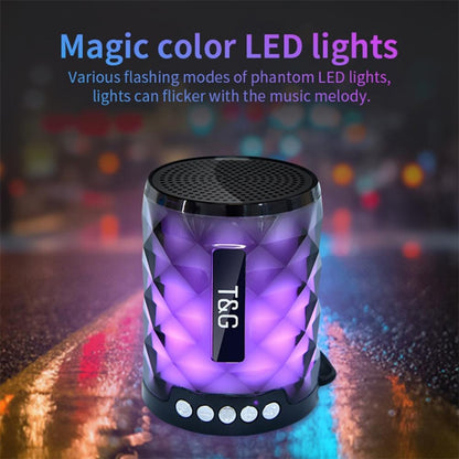 T&G TG155 Bluetooth 4.2 Mini Portable Wireless Bluetooth Speaker with Colorful Lights(Magenta) - Mini Speaker by T&G | Online Shopping South Africa | PMC Jewellery