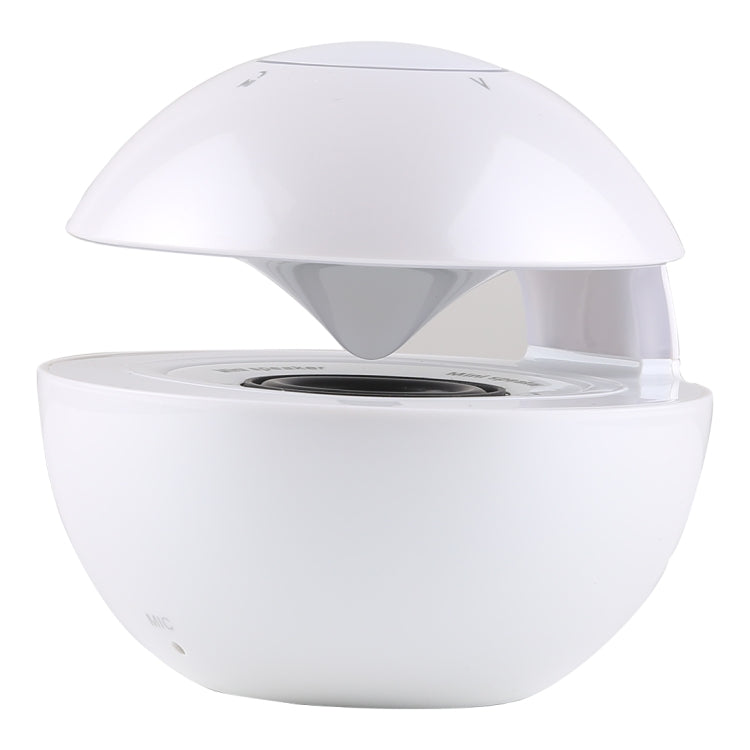 BT-118 Mini Wireless Bluetooth Speaker with Breathing Light, Support Hands-free / TF Card / AUX(White) - Mini Speaker by PMC TechLife | Online Shopping South Africa | PMC TechLife