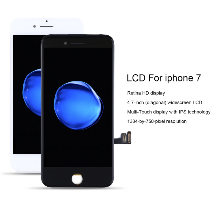 Original LCD Screen for iPhone 7 with Digitizer Full Assembly (Black) - free shipping - PMC TechLife - Order now!