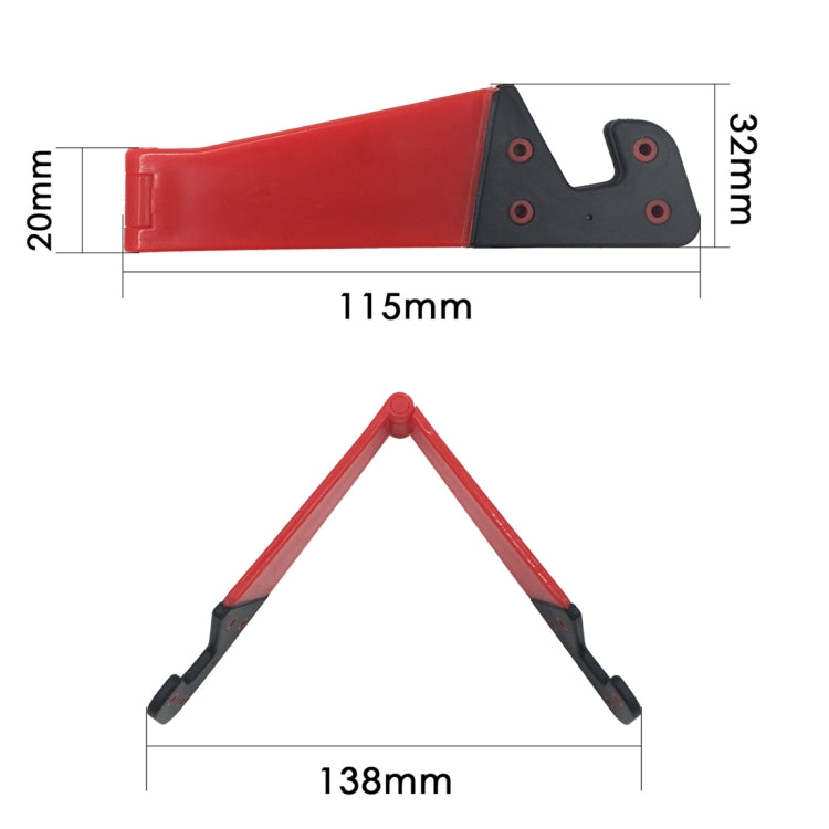 V Shape Universal Mobile Phone Tablet Bracket Holder (Black) - Desktop Holder by PMC TechLife | Online Shopping South Africa | PMC TechLife