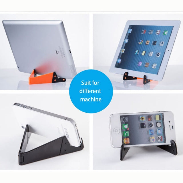 V Shape Universal Mobile Phone Tablet Bracket Holder (Black) - Desktop Holder by PMC TechLife | Online Shopping South Africa | PMC TechLife