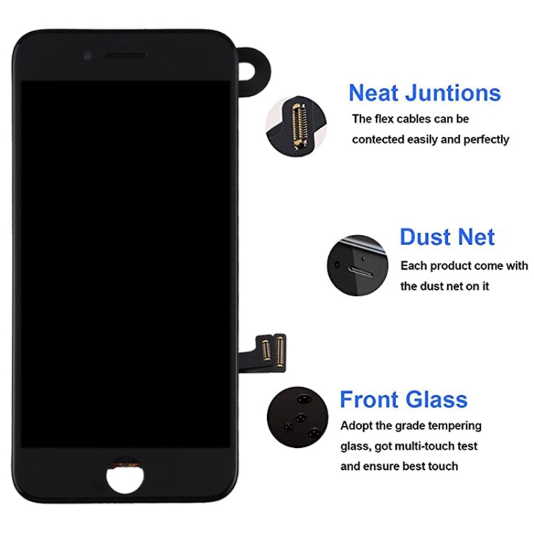 TFT LCD Screen for iPhone 7 with Digitizer Full Assembly include Front Camera (White) - free shipping - PMC TechLife - Order now!