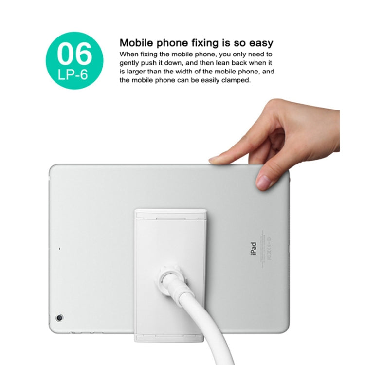 UBN-20 Universal 360 Degrees Rotating Detachable Three-stage Lazy Bracket Mobile Phone / Tablet Desktop Bracket (Silver) - Desktop Holder by PMC TechLife | Online Shopping South Africa | PMC TechLife