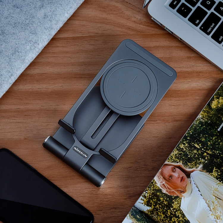 NILLKIN 2 in 1 15W PoweHold Mini Vertical Foldable Detachable Wireless Charger Mobile Phone Holder (Dark Gray) - Wireless Charger by NILLKIN | Online Shopping South Africa | PMC Jewellery