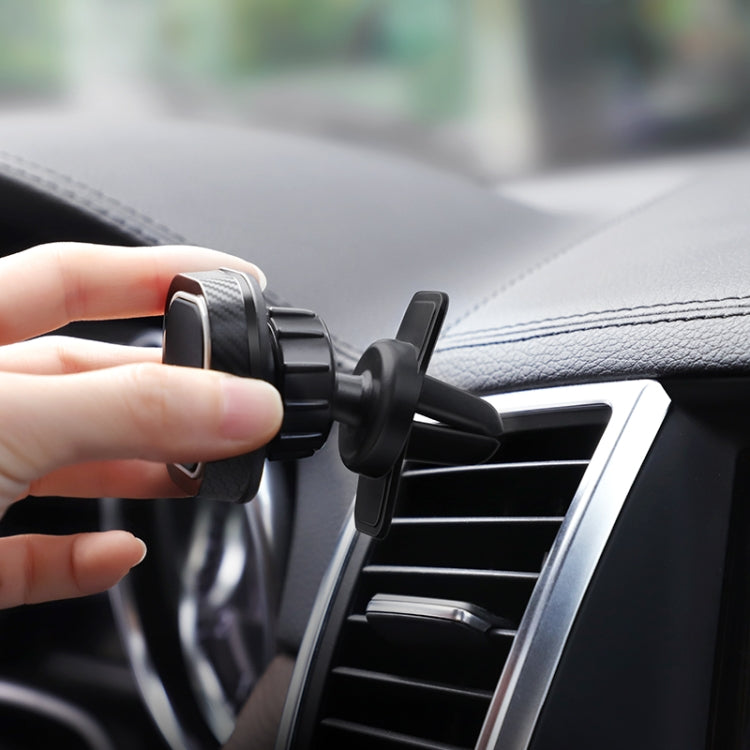 Hoco CA52 Intelligent Series Air Outlet In-car Holder (Black) - Car Holders by hoco | Online Shopping South Africa | PMC Jewellery