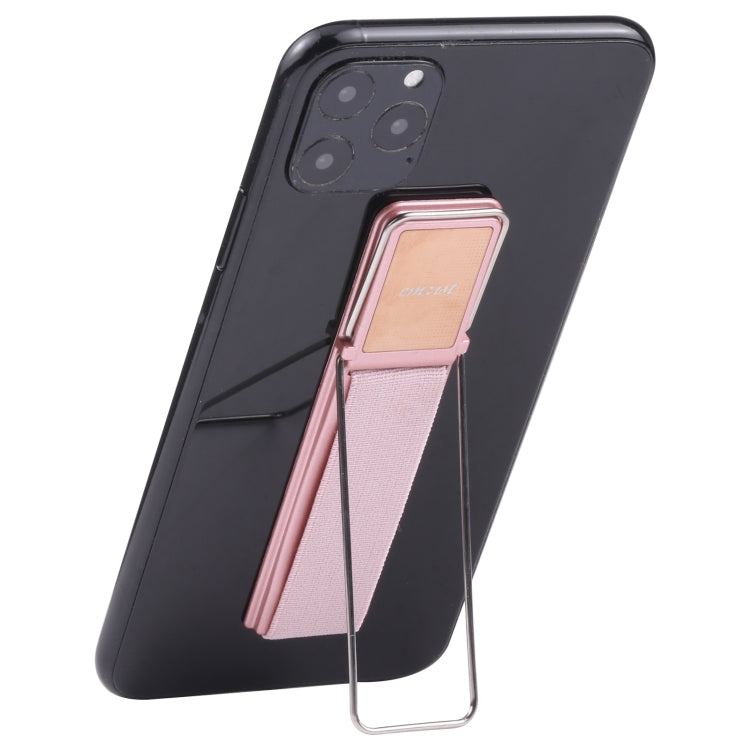 cmzwt CPS-030 Adjustable Folding Magnetic Mobile Phone Holder Bracket with Grip (Rose Gold) - Hand-Sticking Bracket by PMC TechLife | Online Shopping South Africa | PMC TechLife