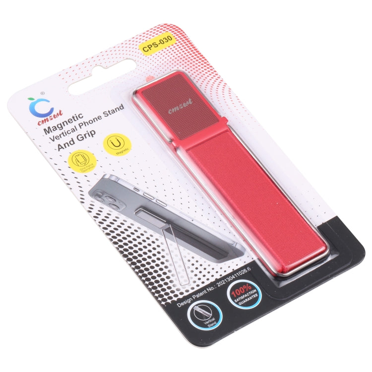 cmzwt CPS-030 Adjustable Folding Magnetic Mobile Phone Holder Bracket with Grip (Red) - Hand-Sticking Bracket by PMC TechLife | Online Shopping South Africa | PMC TechLife