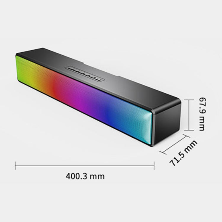 Multifunctional RGB Colorful Light Computer Bluetooth Speaker - Desktop Speaker by PMC TechLife | Online Shopping South Africa | PMC TechLife