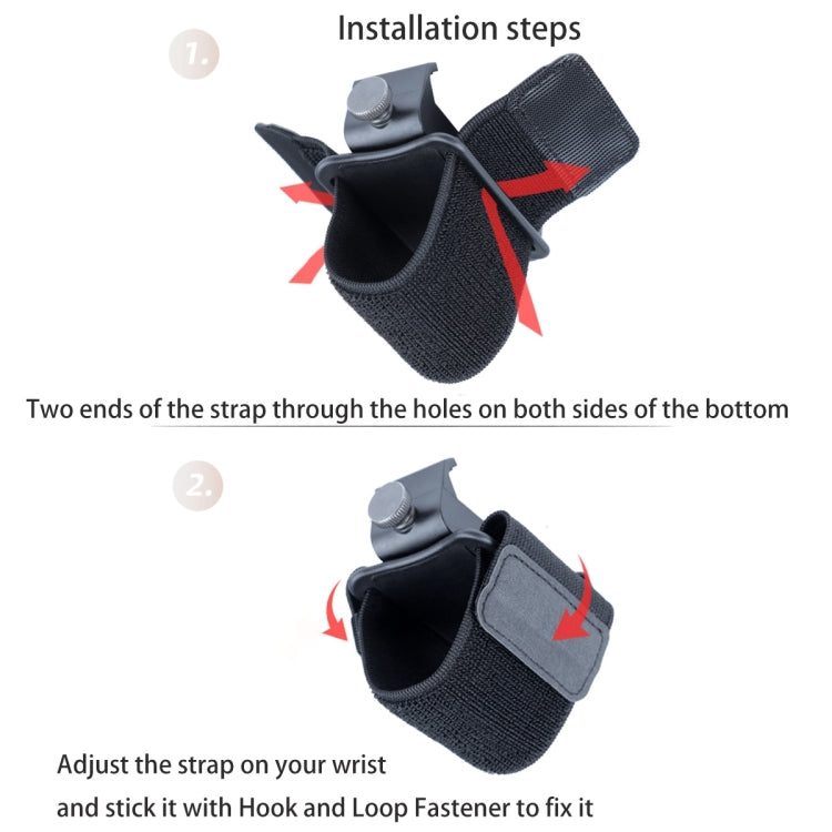 Elastic Wristband Hands Free Phone Holder, Wristband Length: 40cm (Black) - Hand-Sticking Bracket by PMC TechLife | Online Shopping South Africa | PMC TechLife