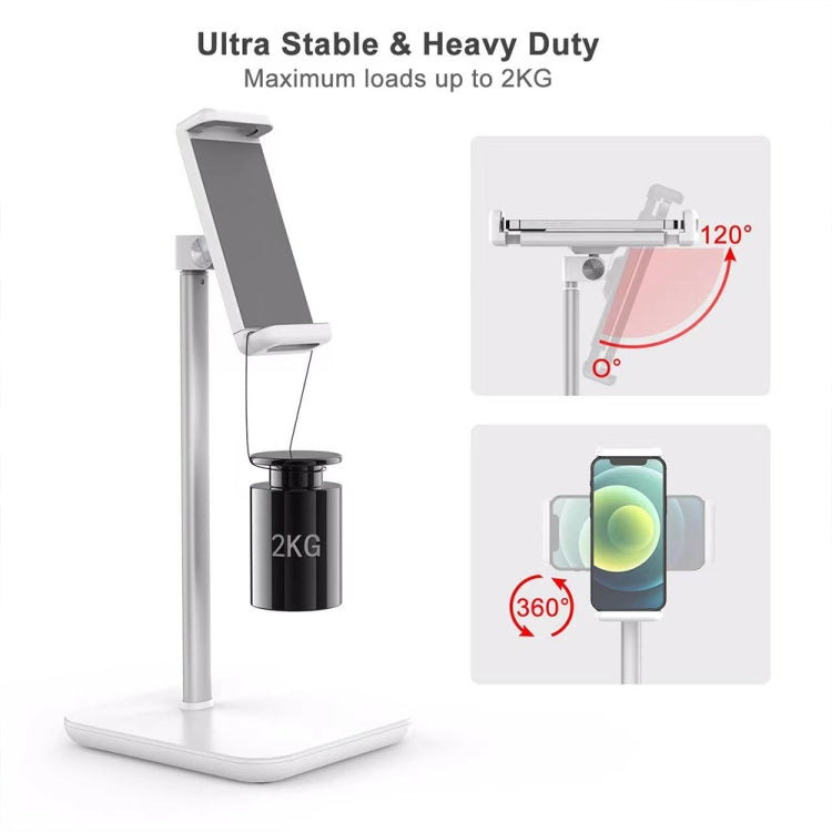 Desktop Liftable Anti-Skid Mobile Phone and Tablet Holder (Black) - Desktop Holder by PMC TechLife | Online Shopping South Africa | PMC TechLife