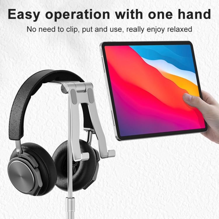 R-JUST PB03 Lifting / Angle Adjustable Multi-function Headset / Tablet / Mobile Phone Holder, Suitable for Devices Under 12.9 inch - Desktop Holder by R-JUST | Online Shopping South Africa | PMC Jewellery | Buy Now Pay Later Mobicred