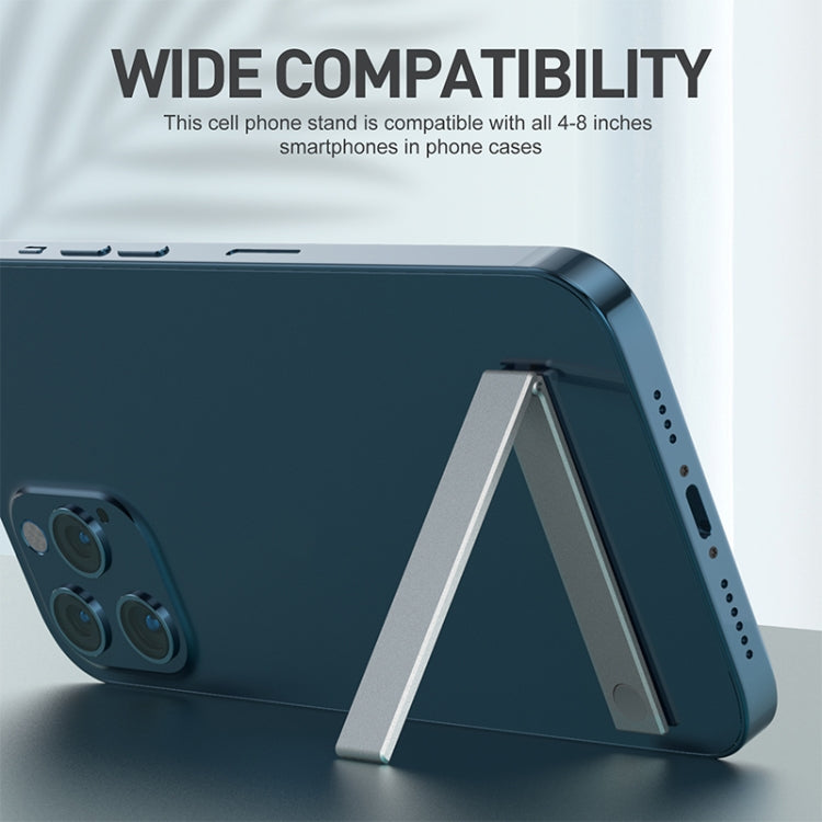 R-JUST SJ07 Linear Shape Magnetic Folding Portable Aluminum Alloy Mobile Phone Holder - Hand-Sticking Bracket by R-JUST | Online Shopping South Africa | PMC TechLife | Buy Now Pay Later Mobicred