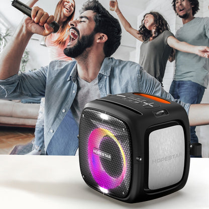 HOPESTAR Party One RGB Lighting Wireless Bluetooth Speaker (Black) - Desktop Speaker by HOPESTAR | Online Shopping South Africa | PMC Jewellery | Buy Now Pay Later Mobicred