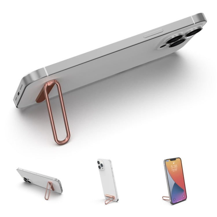 Integrated Mobile Phone Folding Holder (Pink) - Hand-Sticking Bracket by PMC TechLife | Online Shopping South Africa | PMC TechLife