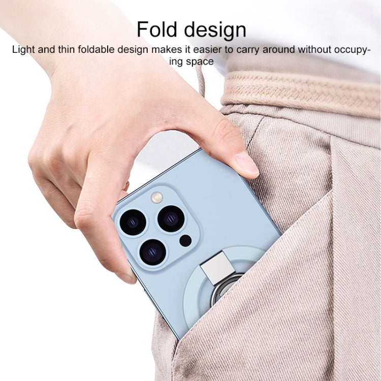 MagSafe Magnetic Adhesive Free Double Joint Ring Holder For iPhone 13 Series / iPhone 12 Series(White) - Ring Holder by PMC TechLife | Online Shopping South Africa | PMC TechLife