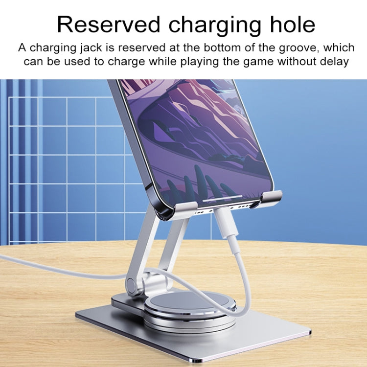 R-JUST HZ26 360-degree Rotating Aluminum Alloy Folding Phone Holder - Desktop Holder by R-JUST | Online Shopping South Africa | PMC TechLife | Buy Now Pay Later Mobicred