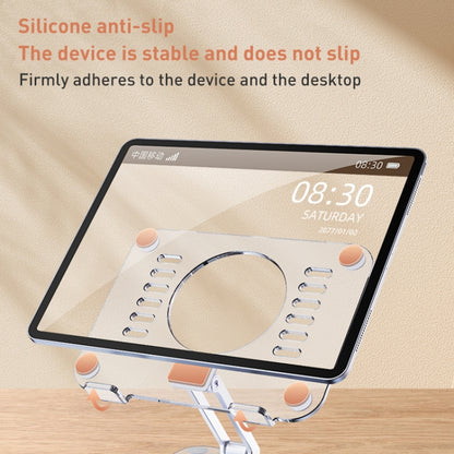 R-JUST T632 Acrylic 360 Degree Rotating Desktop Tablet Stand (Transparent) - Desktop Holder by R-JUST | Online Shopping South Africa | PMC Jewellery