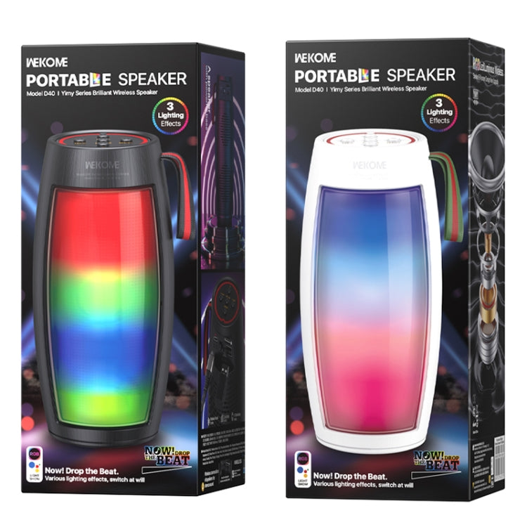 WEKOME D40 5W Sound Pulse Colorful Bluetooth Speaker (White) - Desktop Speaker by WK | Online Shopping South Africa | PMC Jewellery