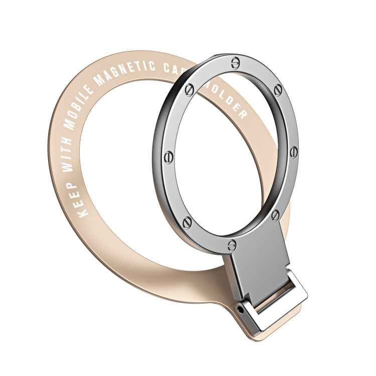 Ultra-thin Metal Phone Holder (Gold) - Ring Holder by PMC TechLife | Online Shopping South Africa | PMC TechLife