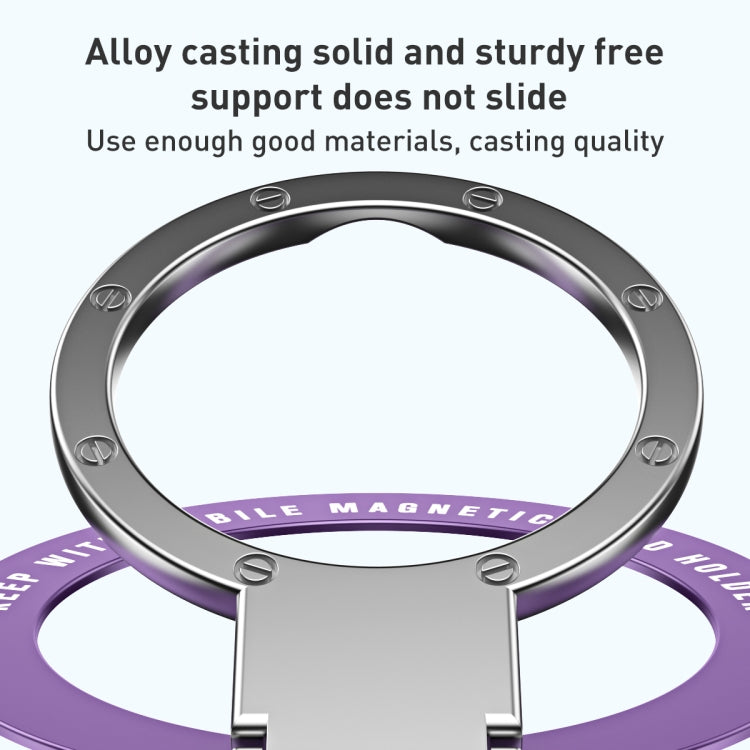 Ultra-thin Metal Phone Holder (Purple) - Ring Holder by PMC TechLife | Online Shopping South Africa | PMC TechLife