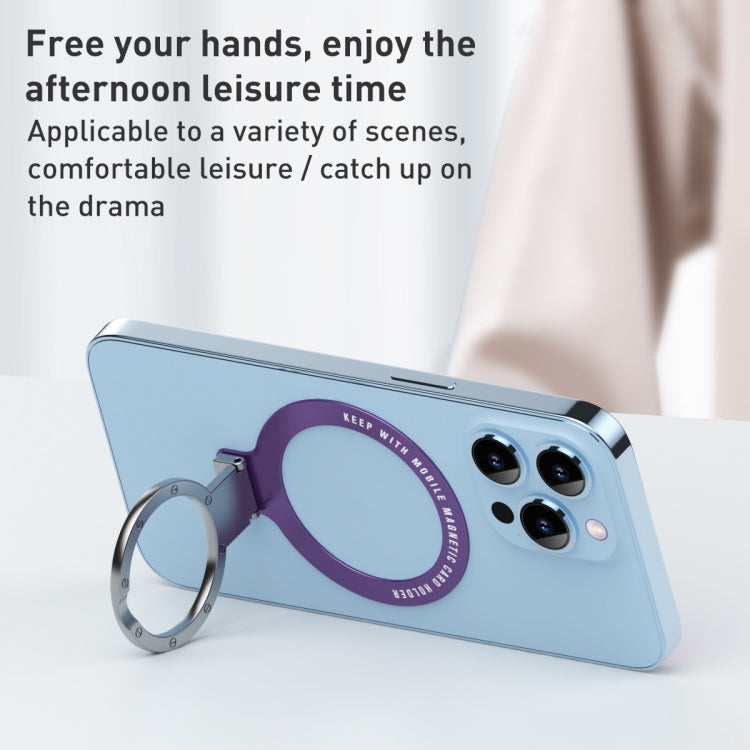 Ultra-thin Metal Phone Holder (Blue) - Ring Holder by PMC TechLife | Online Shopping South Africa | PMC TechLife