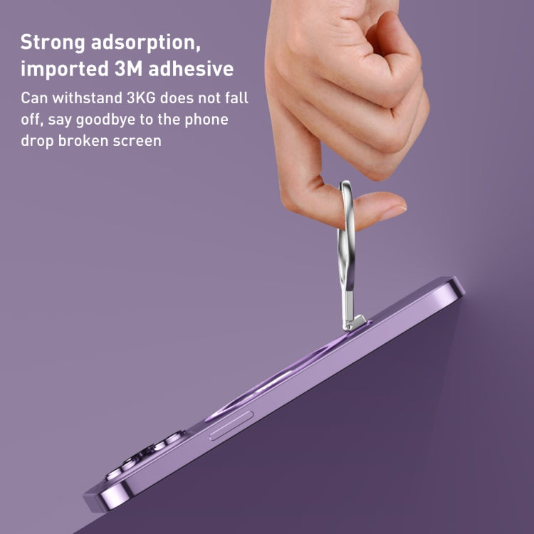 Ultra-thin Metal Phone Holder (Purple) - Ring Holder by PMC TechLife | Online Shopping South Africa | PMC TechLife
