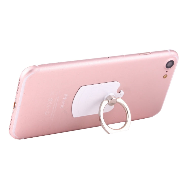 Cmzact CPS-2in1 2 in 1 Eagle Shape 360 Degrees Rotation Magnetic Phone Ring Stent Car Hook Mount(White) - Ring Holder by PMC TechLife | Online Shopping South Africa | PMC TechLife