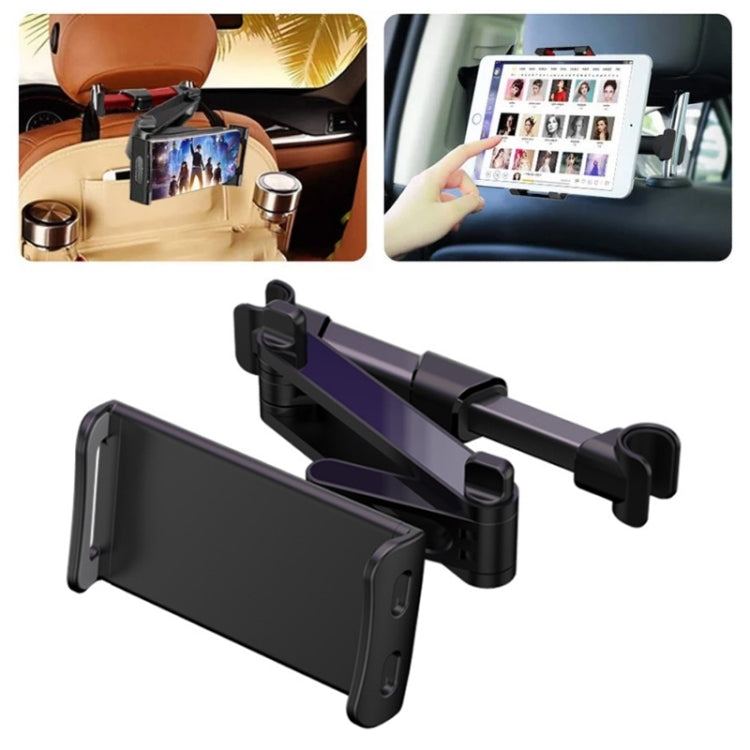 CHZ-06 Retractable Car Backrest Holder for 7-14 inch Mobile Phones / Tablets (Black) - Car Holders by PMC TechLife | Online Shopping South Africa | PMC TechLife