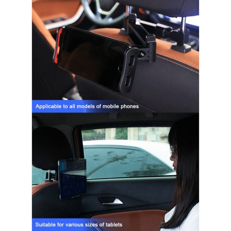 CHZ-06 Retractable Car Backrest Holder for 7-14 inch Mobile Phones / Tablets (Black) - Car Holders by PMC TechLife | Online Shopping South Africa | PMC TechLife