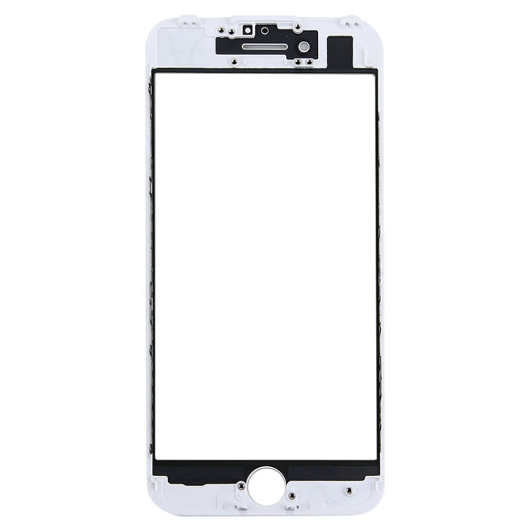 Front Screen Outer Glass Lens with Front LCD Screen Bezel Frame for iPhone 7 (White) - free shipping - PMC TechLife - Order now!