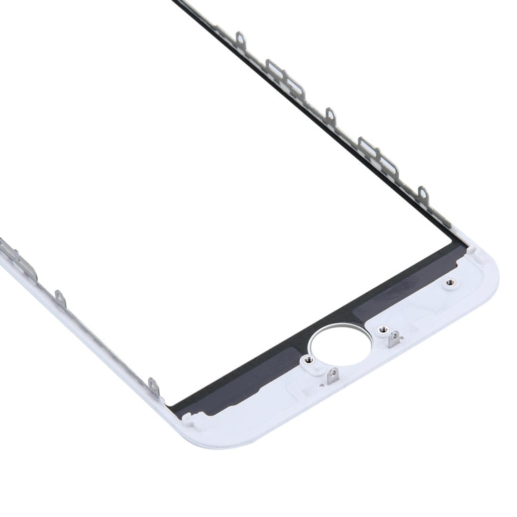 Front Screen Outer Glass Lens with Front LCD Screen Bezel Frame for iPhone 7 (White) - Glass Lens by PMC Jewellery | Online Shopping South Africa | PMC Jewellery