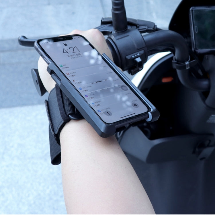 Elastic Wristband Hands Free Phone Holder(Black) - Hand-Sticking Bracket by PMC TechLife | Online Shopping South Africa | PMC TechLife