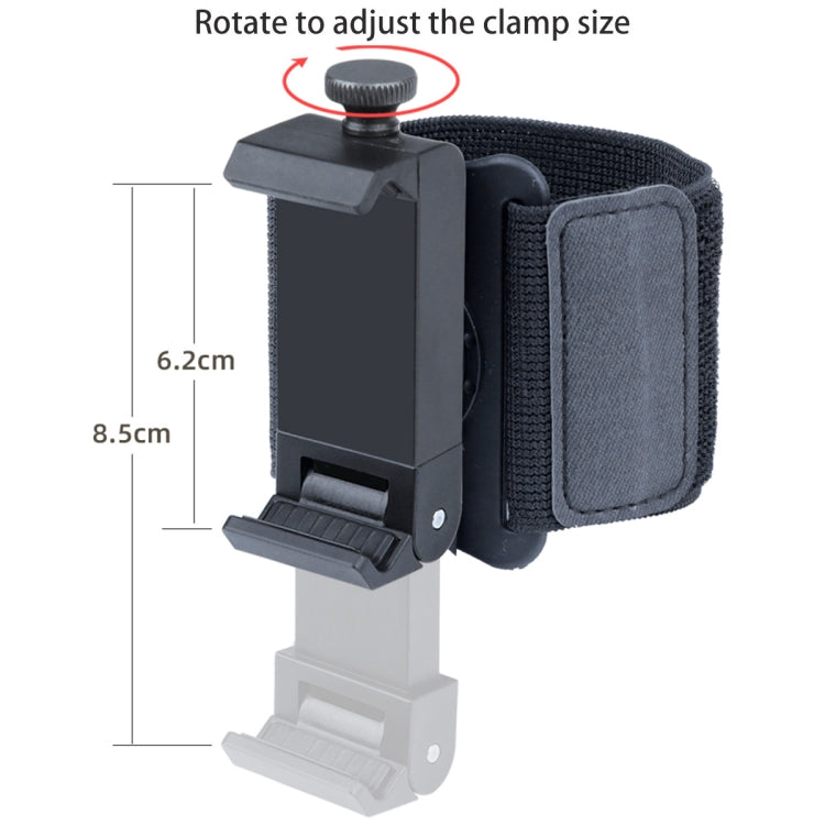 Elastic Wristband Hands Free Phone Holder, Wristband Length: 24cm (Black) - Hand-Sticking Bracket by PMC TechLife | Online Shopping South Africa | PMC TechLife