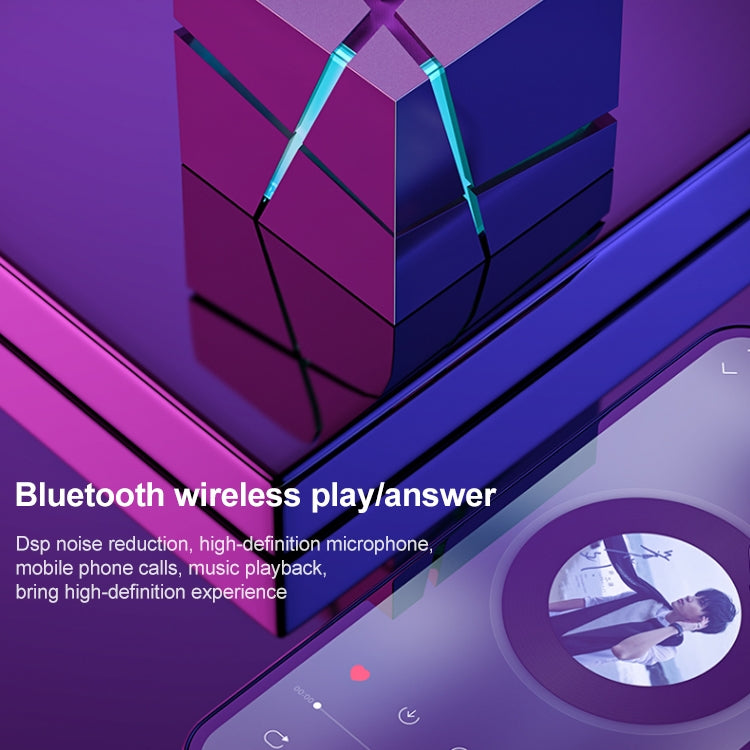 Qone 2 Cube Mini Portable Card Wireless Bluetooth Speaker(Blue) - Mini Speaker by PMC TechLife | Online Shopping South Africa | PMC TechLife