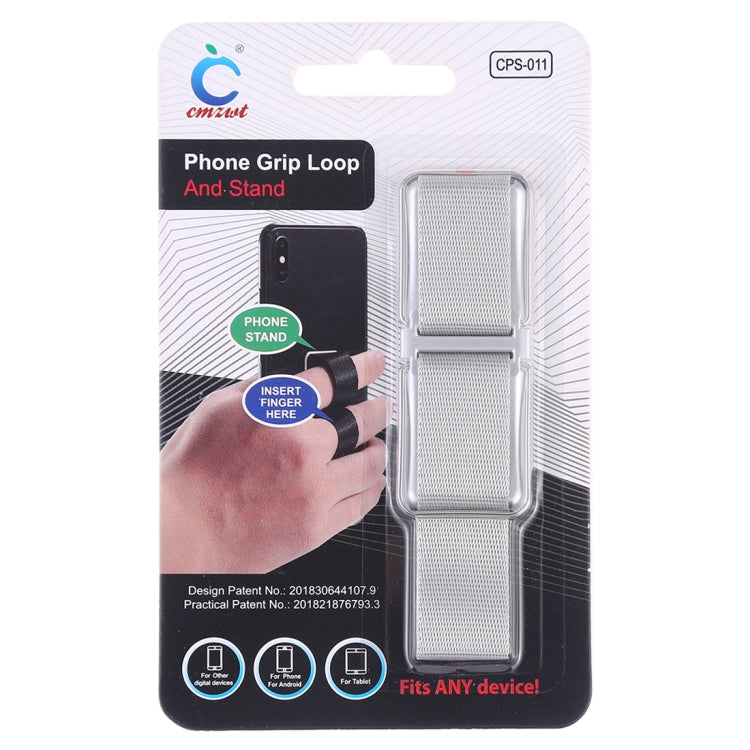 CPS-011 Universal Phone Grip Loop & Stand Holder (Silver) - Ring Holder by PMC TechLife | Online Shopping South Africa | PMC TechLife