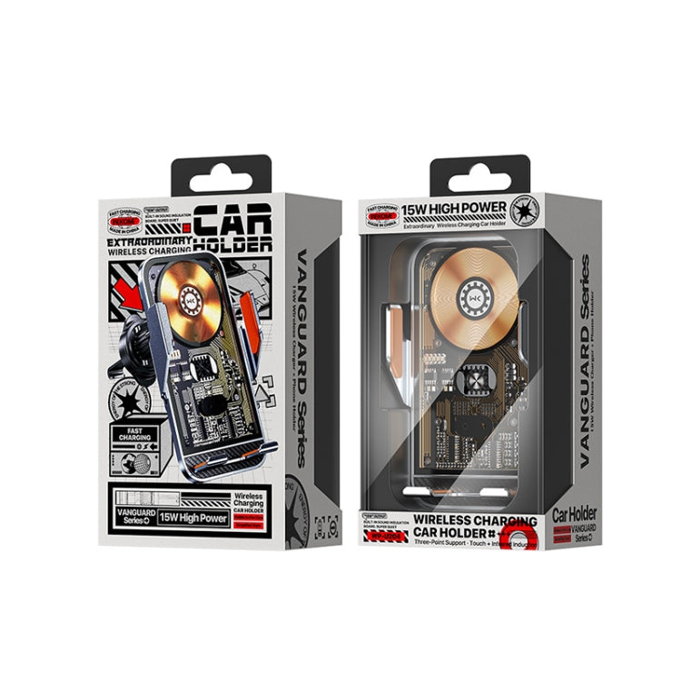 WK WP-U204 15W Vanguard Series Extraordinary Wireless Charging Car Holder - free shipping - PMC TechLife - Order now!